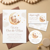 Invitation au Baby shower de l'ours en peluche sur