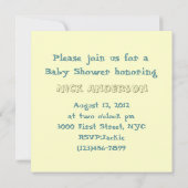 Invitation au Baby shower de l'ours en peluche vin (Dos)