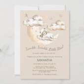 Invitation au Baby shower de l'ours Little Star Tw (Devant)