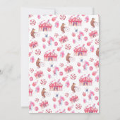 Invitation au Baby shower de l'ours vintage (Dos)