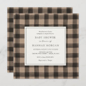 Invitation au Baby shower de mise en service de Kr (Devant / Derrière)