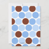 Invitation au Baby shower de moutons doux (Dos)