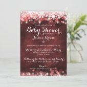 Invitation au Baby shower de neige de l'hiver - Ro (Debout devant)