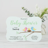 Invitation au Baby shower de nid de la Branche des (Debout devant)