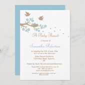 Invitation au Baby shower de nidification des oise (Devant / Derrière)