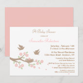 Invitation au Baby shower de nidification des oise (Devant / Derrière)