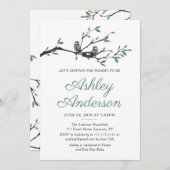 Invitation au Baby shower de nidification des oise (Devant / Derrière)