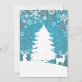 Invitation au Baby shower de Noël d'un petit floco (Dos)