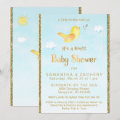 *~* Invitation au Baby shower de Parties scintilla (Devant / Derrière)