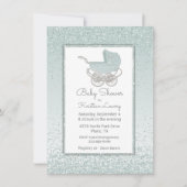 Invitation au Baby shower de Parties scintillant v (Devant)