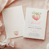 Invitation au Baby shower de pêche douce