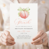 Invitation au Baby shower de pêche douce