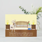 Invitation au Baby shower de pépinière (Debout devant)