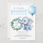 Invitation au Baby shower de petit arachide - Cu (Devant)