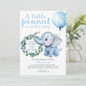 Invitation au Baby shower de petit arachide - Cu (Debout devant)