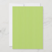 Invitation au Baby shower de pois verts (Dos)