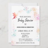 *~* Invitation au Baby shower de poussière de poit (Dos)