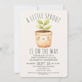 Invitation au Baby shower de printemps de Little S (Devant)
