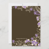 Invitation au Baby shower de printemps floral pour (Dos)