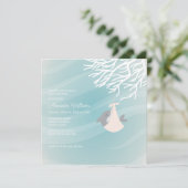 Invitation au Baby shower de requin doux (Debout devant)