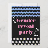 Invitation au Baby shower de révélation de genre (Devant)