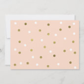 Invitation au Baby shower de révélation de genre (Dos)