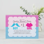 Invitation au Baby shower de révélation de genre (Debout devant)