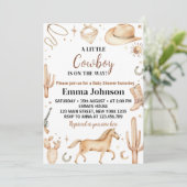 Invitation au Baby shower de rodéo d'un petit garç (Debout devant)