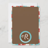 Invitation au Baby shower de singe de soie (Dos)