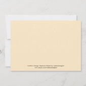 Invitation au Baby shower de singe de soie (Dos)