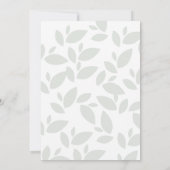 Invitation au Baby shower de singe révélateur de g (Dos)