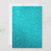 Invitation au Baby shower de sirène d'ethnie Turqu (Dos)