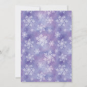 Invitation au Baby shower de Snowflake de Winter W (Dos)