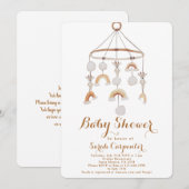 Invitation au Baby shower de soins infirmiers neut (Devant / Derrière)