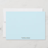 Invitation au Baby shower de Sonogrammes (aqua) (Dos)