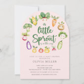 Invitation au Baby shower de Sprout doux (Devant)