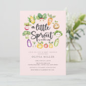 Invitation au Baby shower de Sprout doux (Debout devant)