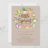 Invitation au Baby shower de Sprout doux (Devant)