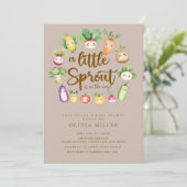 Invitation au Baby shower de Sprout doux (Debout devant)