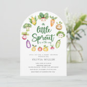 Invitation au Baby shower de Sprout doux (Debout devant)