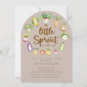 Invitation au Baby shower de Sprout doux (Devant)