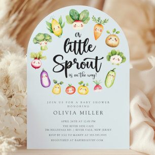 Invitation au Baby shower de Sprout doux