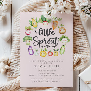Invitation au Baby shower de Sprout doux