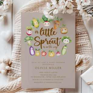 Invitation au Baby shower de Sprout doux