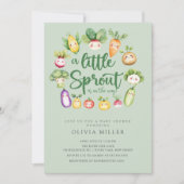 Invitation au Baby shower de Sprout doux (Devant)