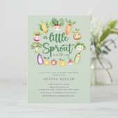 Invitation au Baby shower de Sprout doux (Debout devant)