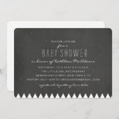 Invitation au Baby shower de Starry Mountain (Devant / Derrière)