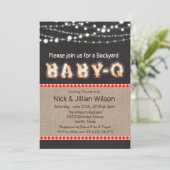 Invitation au Baby shower de tableau de bord du ba (Debout devant)