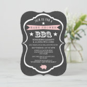 Invitation au Baby shower de tableau de bord / Fil (Debout devant)