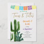 Invitation au Baby shower de Tacos et de Tutus Cac (Devant)